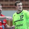 Die Rimparer Wölfe treten an diesem Mittwoch gegen den TuS Ferndorf an. Trainer Ceven Klatt (links) muss dabei auf  den verletzten Kapitän Patrick Schmidt verzichten.