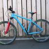 Mountainbike, Ghost, blau/rot. Mountainbike, Ghost, blau/rot.