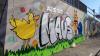 Jugendliche haben der  „Sendung mit der Maus“ in Marktheidenfeld mit einem Graffiti zum 50. Geburtstag gratuliert. 