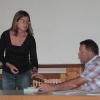 Regionalmanagerin Ulla Schmidt (links) präsentierte die "ILE-Allianz-Lebensregion +", hier mit Zweitem Bürgermeister Thomas Schlee.
