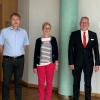 Im Bild (von links): Michael Zimmermann, Roland Wiesner, Doris Betz, Gebietsdirektor Peter Schmitt und Klaus Liebler.