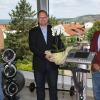 In eigenen Räumlichkeiten am Tiefenweg 3b befindet sich jetzt das Fitnessstudio Exofit in Karlstadt. Von links: Filialleiter David Vogel, Bürgermeister Michael Hombach und Geschäftsführer Philipp Cleve. 