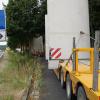 Während ihrer Zwangspause blockierten die Sattelschlepper diesen Parkplatz an der B 287 bei Fuchsstadt.