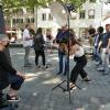 Am Gabelmann-Brunnen gab es ein besonderes Fotoshooting samt Spendensammlung für die Kulturszene. Am Gabelmann-Brunnen gab es ein besonderes Fotoshooting samt Spendensammlung für die Kulturszene.
