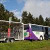 An den schönsten Plätzen auf der Hochrhön hält der Hochrhönbus vom 30. Mai bis Ende Oktober. Auch die Fahrradmitnahme ist möglich.
