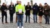Im Bild (von links) Jürgen Roos (WVV), Bernd Hammer (WVV), Oberbürgermeister Christian Schuchardt, Johannes Hartmann (Mainfranken Netze), Klaus Walther (Stadt Würzburg), Robert Konrad (WVV), Elke Ruhland (The Cloud) und Frank Backowies (WVV).