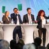 Bei der Podiumsdiskussion: Die Würzburger Kandidaten für den Posten des Oberbürgermeisters stimmten über politische Fragen ab – am 15. März sind die Wähler an der Reihe. 