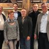 Wahlen bei der BürgerBewegung Thüngersheim (von links): Bürgermeisterkandidat Michael Röhm, Tamara Bauer, Christian Schmitt, Andreas Lehmann, Christian Kretzschmann und Bürgermeister Markus Höfling.