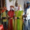 Eine außergewöhnliche Aussendung der Sternsinger gab es am Kreuzberg. Das Bild zeigt (von links): Matthias Hüttner, Bürgermeister Georg Seiffert, Landrat Thomas Habermann als Sternträger und Georg Kirchner.