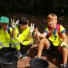 Die Umwelt im Blick: Die AWO Hortkinder engagierten sich bei der Müllsammelaktion.