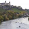 Die malerische Strecke für die traditionelle Bocksbeutelregatta in Würzburg.