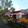 So sah der Biergarten an der Mainlände früher aus.