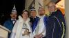 Christine I. und Gunter I. führen das Ermershäuser Narrenvolk als Prinzenpaar durch den Fasching. Darüber freuen sich Präsident Michael Albert, Zeremonienmeister Christian Hofmann und Bürgermeister Günter Pfeiffer (von links).