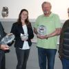 Neue Exponate für das kleine Industriemuseum des AKI: Kerstin Wippich (Zweiter von links) von der Firma Horton übergab an (von links) AKI-Vorsitzenden August-Georg Russ, Günter Troch und Wolfgang Keller drei Modelle von Lüfterkupplungen, die Horton in Schweinfurt herstellt.
