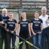 Mitglieder des Uni-Ruderteams und die Initiatoren der Kampagne hoffen auf eine erfolgreiche Zukunft des Rudersports an der Uni (von links): Sebastian Hessler, Philo Holland, Julia Wolf, Sina Schäfer, Sophia Wolf, Jochen Henzel und Patrick Hofmockel.