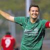Seht her, ich habe getroffen! Alexander Gutknecht erzielte beide Treffer in der Partie des SV Kürnach beim SV Bergtheim. Durch den 2:0-Erfolg haben die Kürnacher als Tabellenzweiter fünf Punkte Vorsprung auf Rang drei. Zur Spitze sind es zwei Zähler.