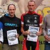 Vier Männer teilten sich die ersten drei Plätze beim Struthseelauf in Saal: Jan Eyring (von links), Marcus Enders, Tino Haßmüller und Ronald Schroll.