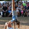Yogaübungen zeigten die Körperbeherrschung der Zeltlagerteilnehmer Yogaübungen zeigten die Körperbeherrschung der Zeltlagerteilnehmer