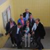 Der Kitzinger Bahnhof ist nicht barrierefrei. Ein unüberwindbares Hindernis für Rollstuhlfahrer ist der Weg zu den Gleisen 2 und 3. Eine SPD-Delegation wagte den Selbstversuch: Markus Hümpfer, Stefanie Gassner (AWO), Landtagsabgeordneter Markus Rinderspacher (erste Reihe, von links), Astrid Glos, Heinz Galuschka, Landtagsabgeordneter Volkmar Halbleib (zweite Reihe, von links).