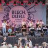 Das SWR 4-Blechduell hat seinen ersten Finalisten: In Bad Mergentheim hat die „Wüste Welle Big Band&“ aus Tübingen den ersten von vier Vorentscheiden gewonnen.