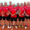 Mit der souveränen Bilanz von sechs Siegen aus sechs Spielen hat sich die Tennis-Herrenmannschaft 40 des TSV Retzbach überlegen die Meisterschaft in der Kreisklasse 2 und damit den Aufstieg in die Kreisklasse 1 gesichert. Beteiligt am Erfolg waren: (von links) Holger Steiger, Frank Schmotz, Jürgen Metzger, Uli Rumpel, Wolfgang Heßdörfer, Steffen Kohlmann, Frank Hock und Andi Kreß. Es fehlen Jürgen Brand, Roland Helbig, Jürgen Stiel und Uli Schlosser (pm)