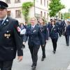 Die Freiwillige Feuerwehr Helmstadt beim Festumzug.