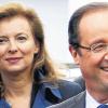 Die Herausforderer: François Hollande mit seiner Partnerin Valérie Trierweiler.