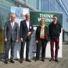 Sie laden zum „Tag der Ausbildung“ am 1. April von 9-14 Uhr ein, v.l. Bernhard Schwering (Geschäftsführer kaufmännischer Bereich VS), Walter May (Ausbildungsleiter MAFI Transportsysteme), Bianca Friedlein (Personalentwicklung Weinig AG) und René Reinhard (Student an der DHBW in Mosbach).
