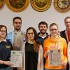 Urkunden für die Besten: die erfolgreichsten Teilnehmer des Dreikönigsschießens in Neubrunn.