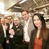 Finale bei „Mein Lokal, Dein Lokal“ im Hotel Rebstock. Im Bild die Gastronomen Christian Krenig (Teufelskeller), Ralf Barhelmes (Martinsklause), Benedikt Faust (Kuno 1408, Rebstock), Sebastian Bayerl (Erks Sube) und Quynh Le (Phamous im Hotel Russ).