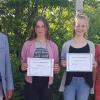 Im Bild (von links) Dieter Schanzer, Kim Partes, Hannah Schreck und Birgit Oppmann.