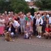 Bei der Schachblumenpartnerschaft weilte eine Besuchergruppe aus dem steiermärkischen Großsteinbach in der Sinngrundgemeinde Obersinn. (Vorne mittig) Bürgermeisterin Lioba Zieres und ihr Amtskollege Josef Rath.