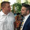 Faire Verlierer: Mike Richter (PWG) und Claudio Kleinhans (Perspektivwechsel) wenige Minuten nach der Verkündung der Wählerentscheidung.