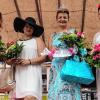 Sandy Braunbeck (Zweite von rechts) ist die erste Kitzinger „Shopping Prinzess". Ebenso wie die anderen Kandidatinnen (von links) Marina Schreider, Franziska Weidt und Natalie Seyd war sie am  „Bummeltag“ in den Kitzinger Geschäften auf Einkaufstour gegangen und hatte sich ein passendes Outfit zum Thema Sommernachtsfest" zusammengestellt.