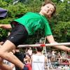 Eriona Hoti vom FC 05 Schweinfurt gewann überlegen den Hochsprung der Altersklasse W12.