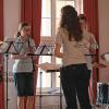 Der Nachwuchs des Musikvereins Kist/Alterheim zeigte sein Können – hier die Blockflötengruppe.