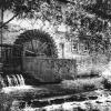 An der Lauer gab es früher fast 30 Mühlen. Unsere historische Aufnahme zeigt eine Mühle bei Münnerstadt.