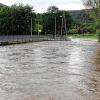 Durch die starken Regenfälle am Sonntag waren die Wasserpegel in der Region stark angestiegen und vielerorts traten die Flüsse und Bäche über die Ufer.