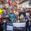 800 Menschen demonstrierten am Donnerstagabend in Schweinfurt gegen die AfD-Kundgebung mit Björn Höcke als Hauptredner.