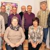 Die neuen Ehrenmitglieder mit den beiden Vorsitzenden Roland Knauer (links) und Karl-Heinz Zeißner (rechts). Von links, stehend: Roland Knauer, Bruno Schlör, Erwin Baunach, Helmut Friedrich, Armin Müller, Erich Schindler und Karl-Heinz Zeißner. Sitzend Renate Kempf (links) und Doris Baunach.