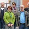 Dem Vorstand des neuen „Förderkreis für internationale Partnerschaften“ bilden (von links) Bernd Pfeuffer, Monika Pfister, Simone Steinlein, Karl-Heinz Staab und Bürgermeister Peter Pfister.