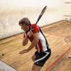 Auch am letzten Spieltag herrschte Ehrgeiz beim frischgebackenen Landesliga-Meister im Squash, dem Schweinfurter Verein Squash-me. Der Schweinfurter Christian Mühle (links) gewann gegen den Nürnberger Wolfgang Horn mit 3:1 Sätzen.