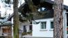 Von der Feuerwehr verbarrikadiert: Hinter dem Fenster mit der Spanplatte im Heuweg 41 in Mühlbach starb in der Nacht von Freitag auf Samstag ein 55-Jähriger durch Gewalteinwirkung.