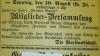 96 Jahre alt: Diese Anzeige ist die erste schriftliche Erwähnung des SPD-Ortsvereins in Mellrichstadt.
