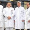 Gut aufgestellt: Die Führungsmannschaft des Kreiskrankenhauses Marktheidenfeld mit (von links) Geschäftsleiter Karl Gerhard, Peter Führer, Marcin Nowogrodzki, Walter Swoboda, Jens Kunze, Klinikreferent Hans-Peter Quindeau.