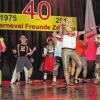 „Atemlos“ unterwegs: Das Männerballett der Carneval-Freunde Zellerau mit der DB-Regio und Helene Fischer bei der Jubiläumsgala im Congress Centrum.