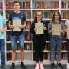 Die erfolgreichen Schüler (von links): Yannick Schleicher (Klasse 10a), Dominik Wachter (Klasse 9a), Clara Zeisner (Klasse 5b), Mira Dosch (Klasse 5a) und Marie Feuerstein (5a).