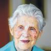 Eine zufriedene Jubilarin: Barbara Eckert aus Erlabrunn feierte im Antoniushaus ihren 100. Geburtstag.