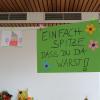 Die Kindergartenkinder drückten ihren Dank durch Malbilder aus.
