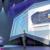 Allianz mit Android-Hauptentwickler Google: Audi-Chef Rupert Stadler bei seiner mit Spannung erwarteten Rede auf der CES in Las Vegas.Foto: afp